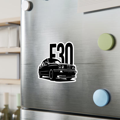 E30 Classic BMW Kiss-Cut Vinyl Sticker — Vintage Car Decal