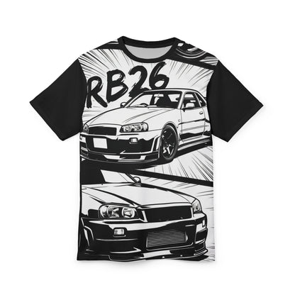 Nissan R34 GTR — Manga Style Illustratioin All-Over Print