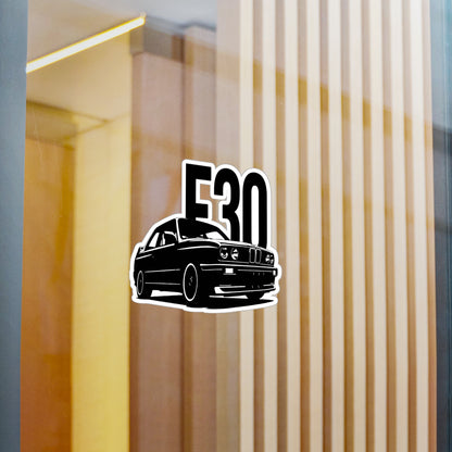 E30 Classic BMW Kiss-Cut Vinyl Sticker — Vintage Car Decal