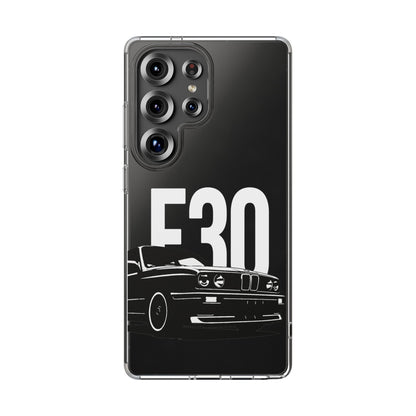 E30 Classic BMW Samsung Clear Impact-Resistant Case
