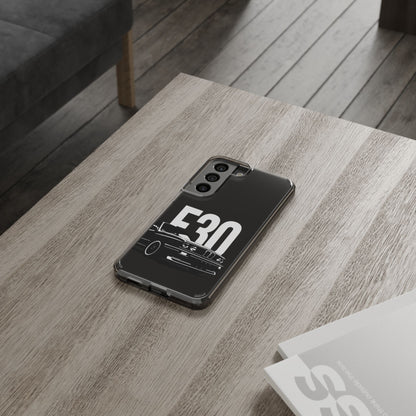E30 Classic BMW Samsung Clear Impact-Resistant Case
